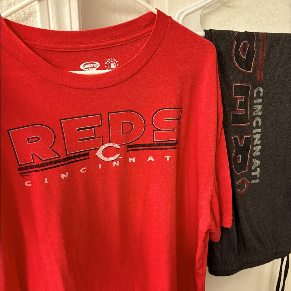 Men’s 2 Piece Size 2XL Cincinnati Reds Sleep Set or Pajama Set